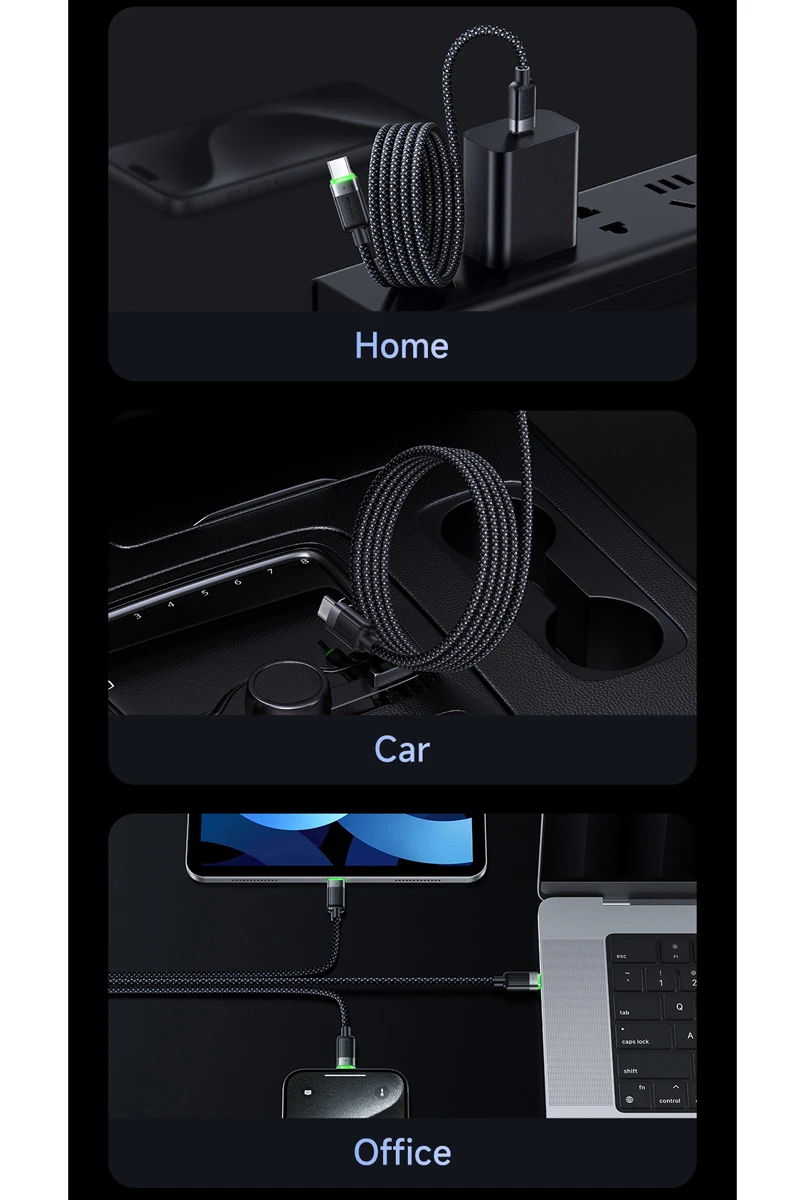 خرید کابل شارژ مغناطیسی 60 وات 1.2 متری دو سر Type-C مارک مک دودو مدل CA-200