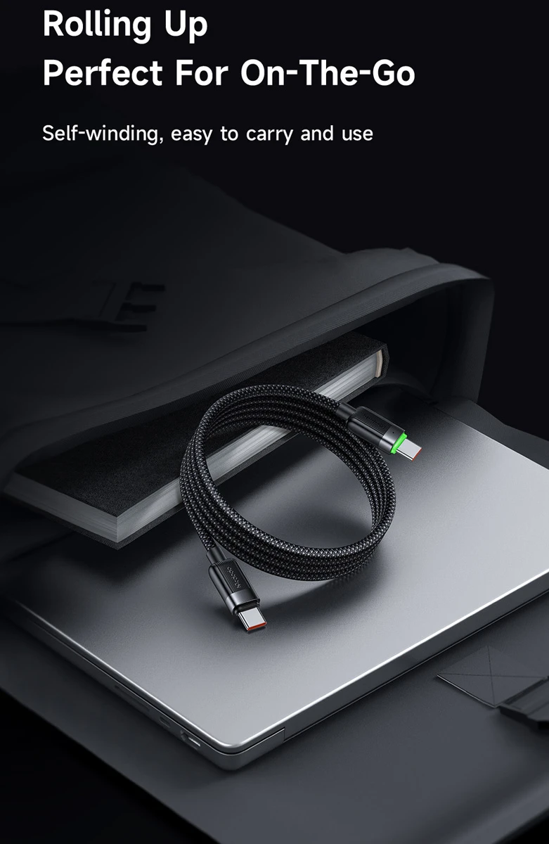 خرید کابل شارژ مغناطیسی 60 وات 1.2 متری دو سر Type-C مارک مک دودو مدل CA-200