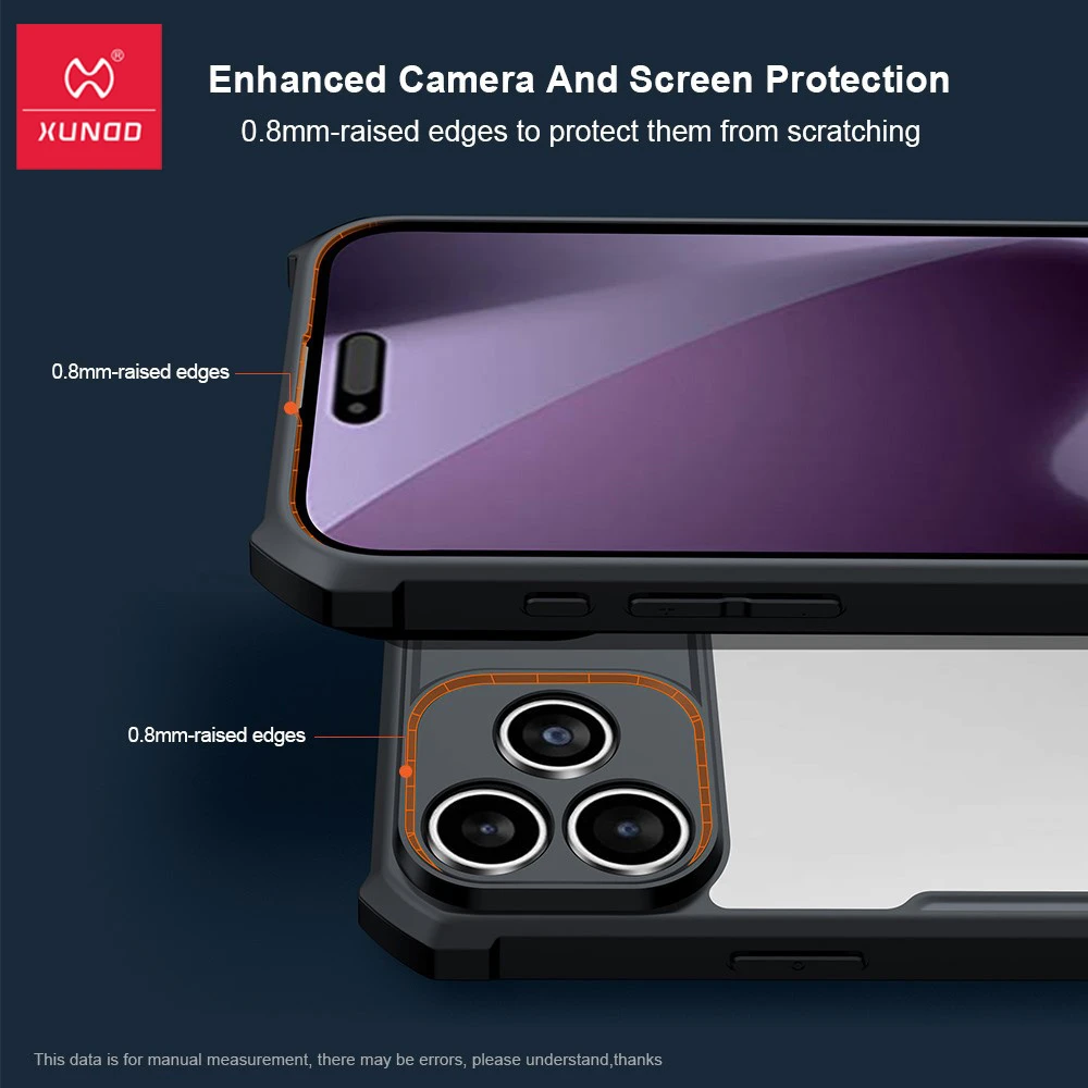 خرید کریستال شیلد شفاف iPhone 17 Pro Max مارک XUNDD سری Beatle خرید کریستال شیلد شفاف iPhone 17 Pro Max مارک XUNDD سری Beatle