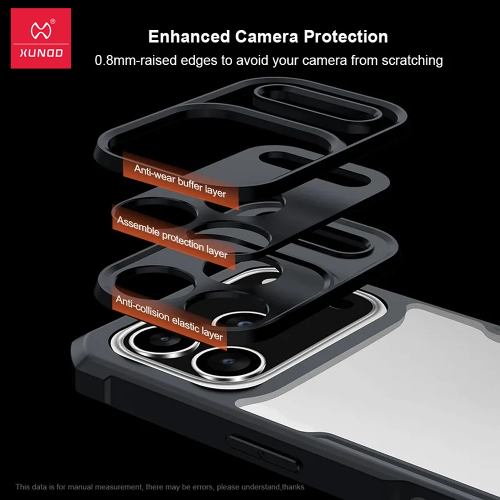 خرید کریستال شیلد شفاف iPhone 17 Pro Max مارک XUNDD سری Beatle خرید کریستال شیلد شفاف iPhone 17 Pro Max مارک XUNDD سری Beatle