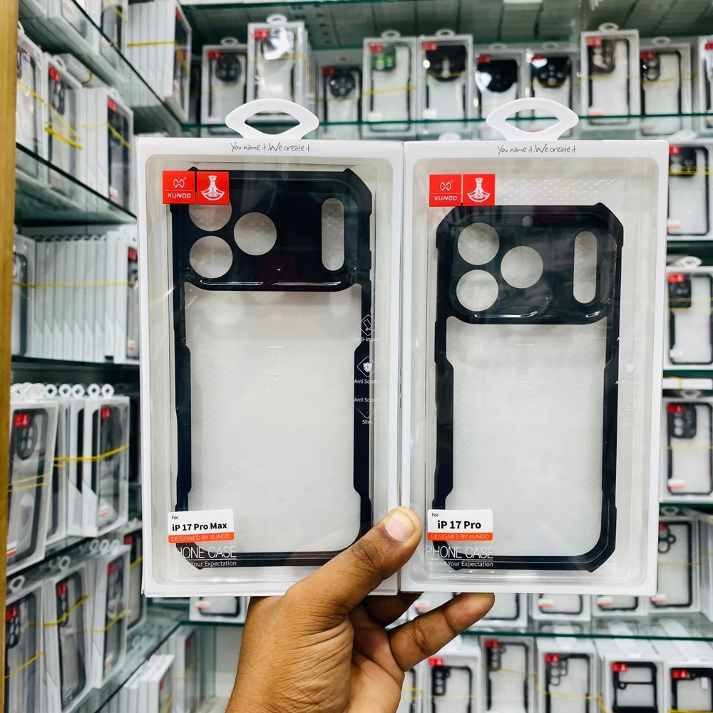 خرید کریستال شیلد شفاف iPhone 17 Pro Max مارک XUNDD سری Beatle خرید کریستال شیلد شفاف iPhone 17 Pro Max مارک XUNDD سری Beatle
