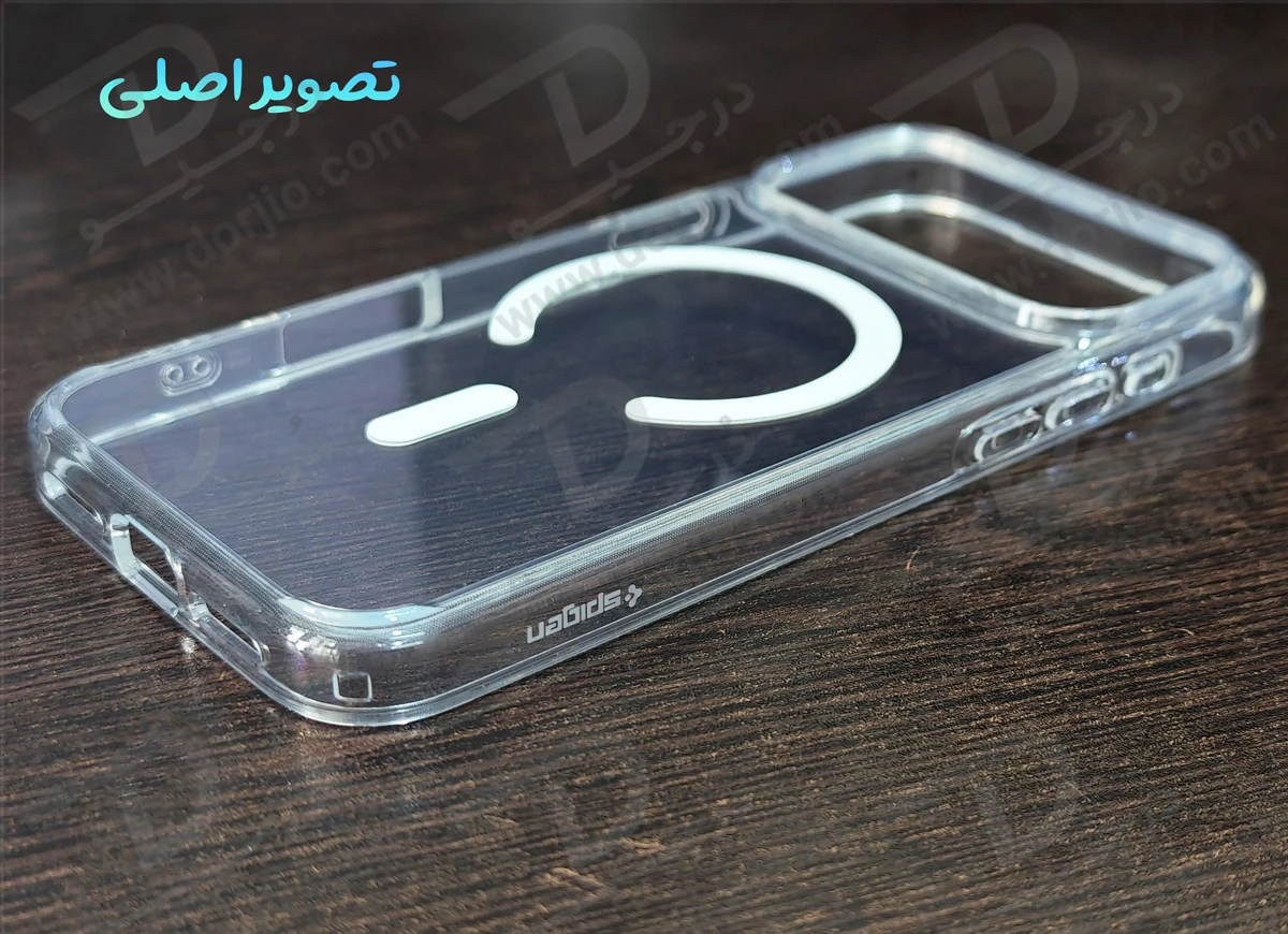خرید کریستال کاور شفاف مگ سیف iPhone 17 Pro Max مارک Spigen