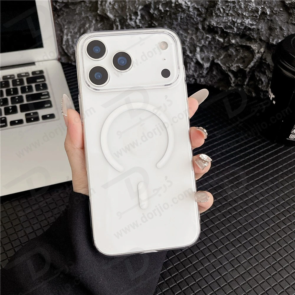 خرید کریستال کاور شفاف مگ سیف iPhone 17 Pro Max مارک Spigen