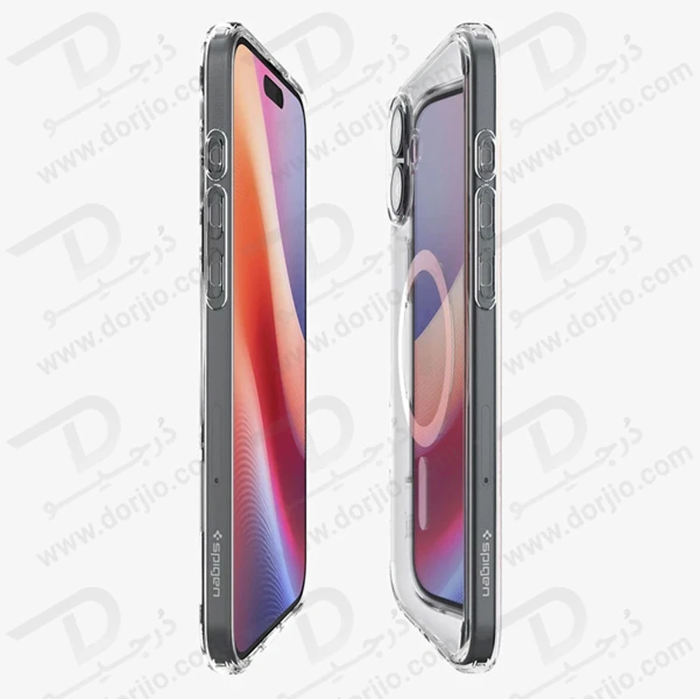 خرید کریستال کاور شفاف مگ سیف iPhone 17 مارک Spigen