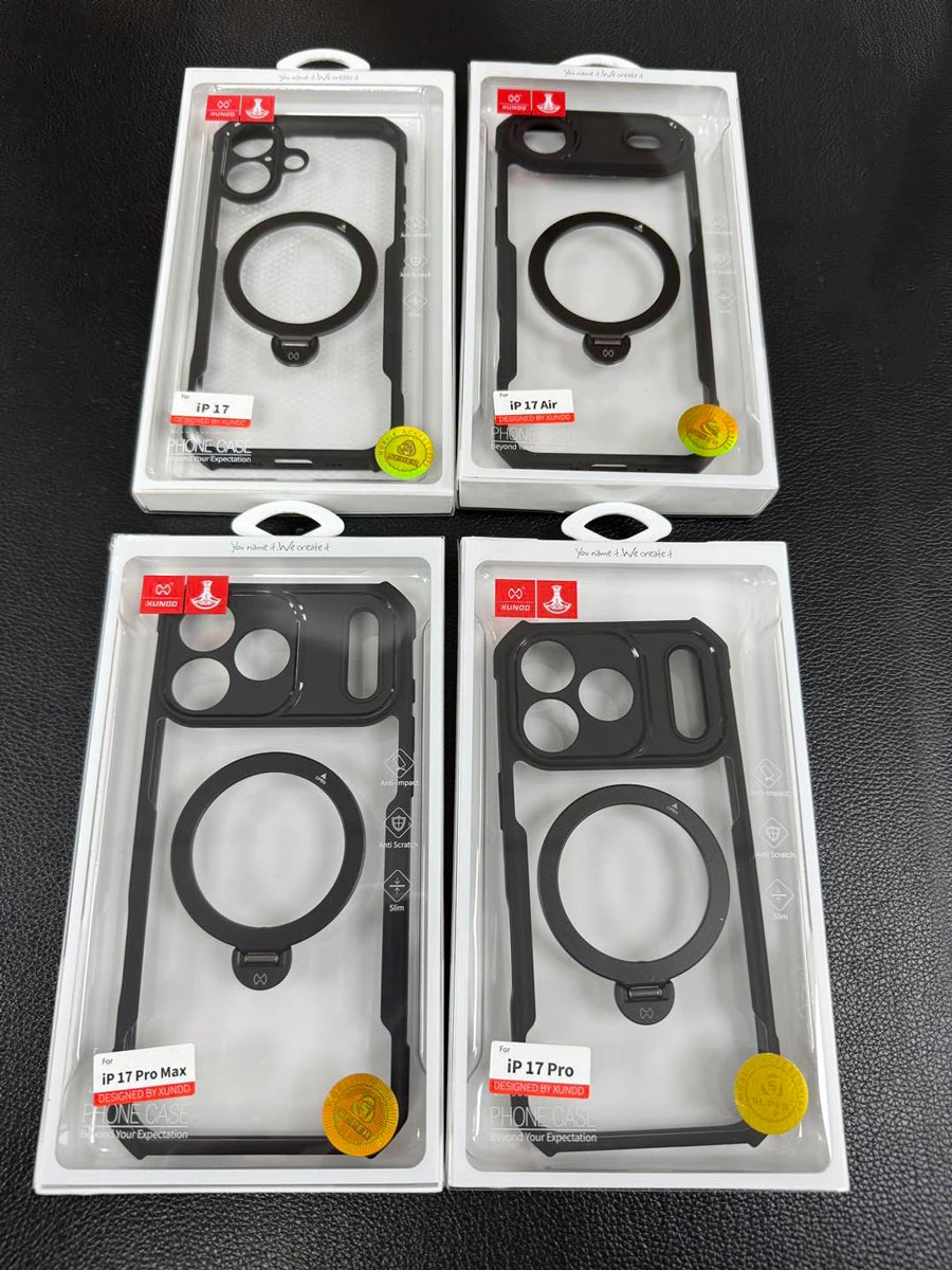 خرید گارد شفاف رینگ استند مگ سیف iPhone 17 مارک XUNDD سری Beatle Holder
