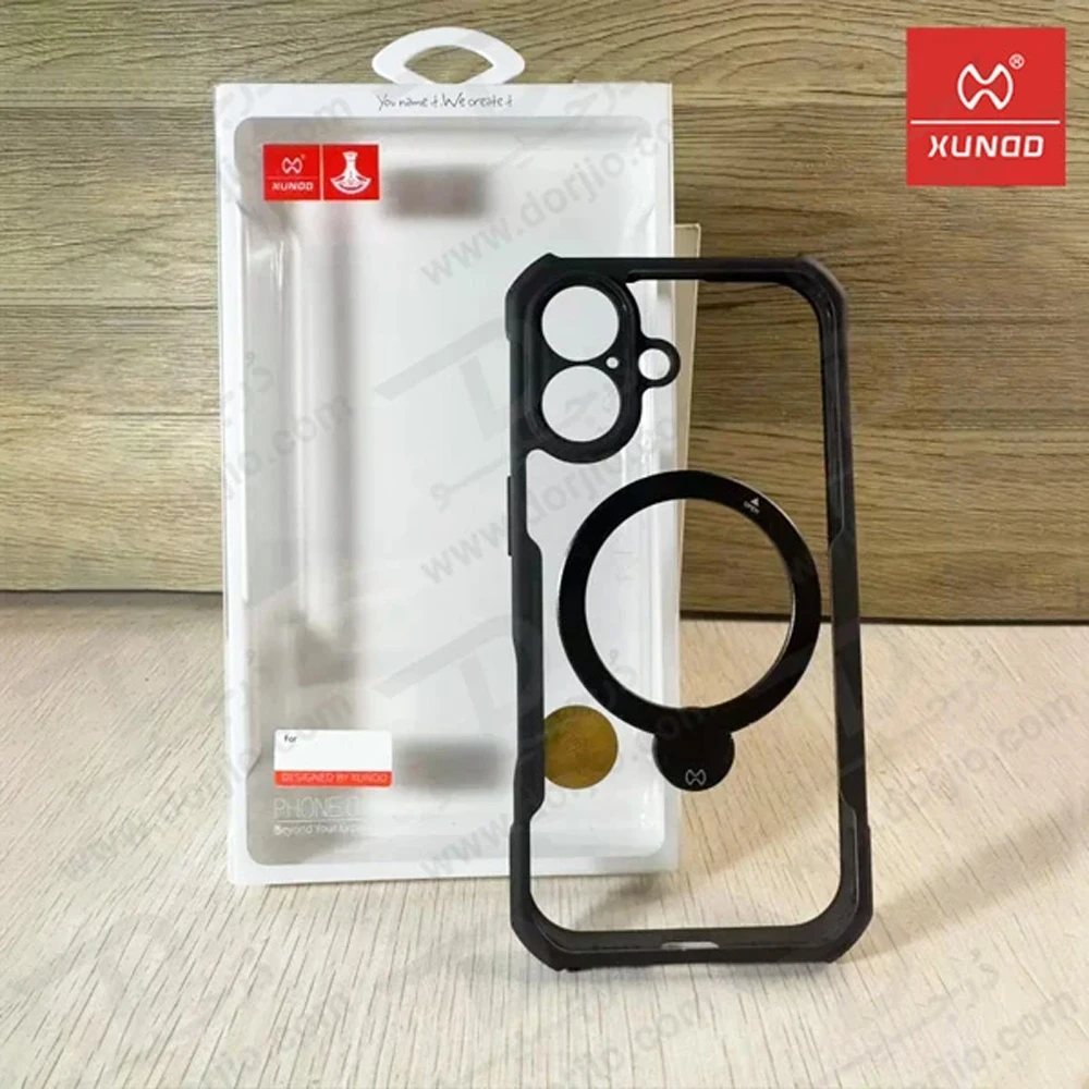 خرید گارد شفاف رینگ استند مگ سیف iPhone 17 مارک XUNDD سری Beatle Holder