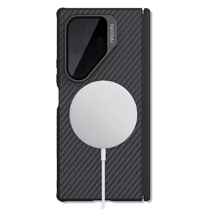 خرید گارد مگنتی کربنی کمرا استند شیشه ای Samsung Galaxy Z Fold 7 مارک نیلکین مدل CarboProp