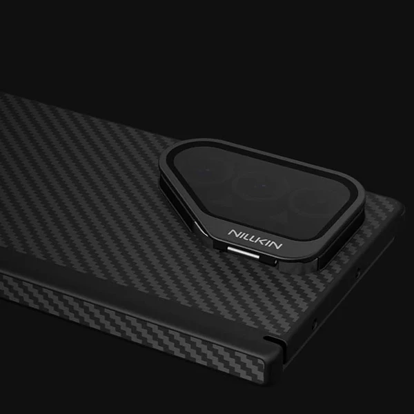 خرید گارد مگنتی کربنی کمرا استند شیشه ای Samsung Galaxy Z Fold 7 مارک نیلکین مدل CarboProp