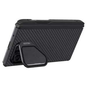 خرید گارد مگنتی کربنی کمرا استند شیشه ای Samsung Galaxy Z Fold 7 مارک نیلکین مدل CarboProp با درگاه قلم