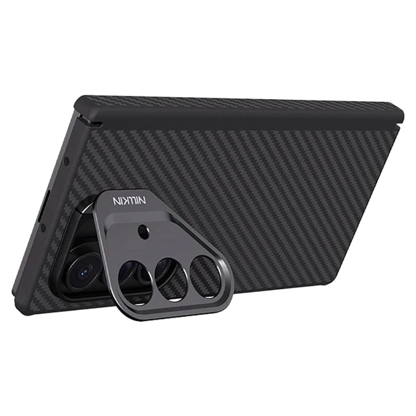 خرید گارد مگنتی کربنی کمرا استند فلزی Samsung Galaxy Z Fold 7 مارک نیلکین مدل CarboProp