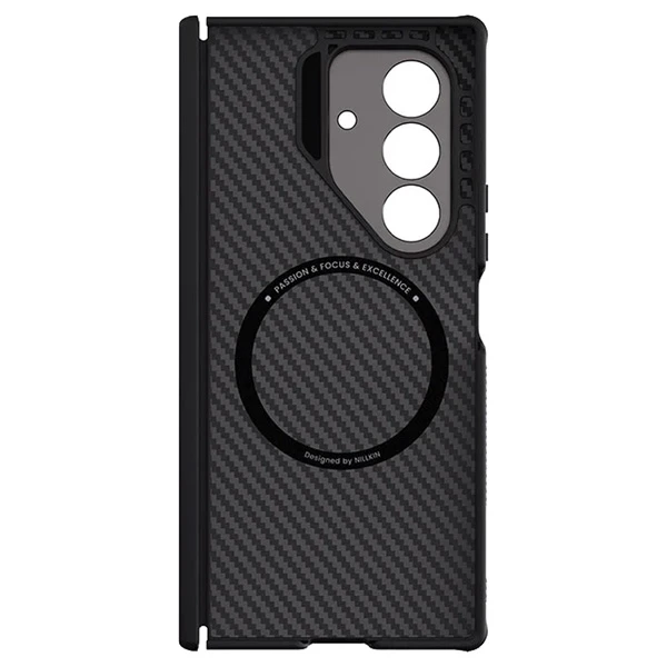 خرید گارد مگنتی کربنی کمرا استند فلزی Samsung Galaxy Z Fold 7 مارک نیلکین مدل CarboProp