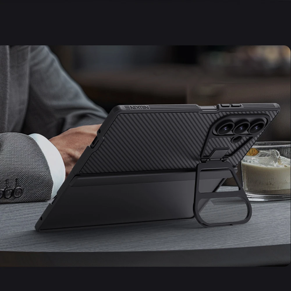 خرید گارد مگنتی کمرا استند شیشه‌ای Samsung Galaxy Z Fold 7 مارک نیلکین مدل Camshield Prop