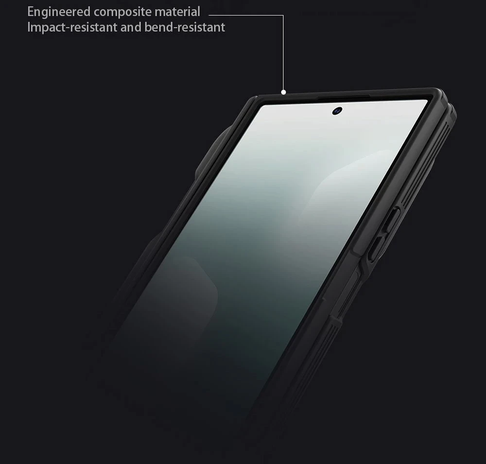 خرید گارد مگنتی کمرا استند فلزی قلم دار Samsung Galaxy Z Fold 7 مارک نیلکین مدل Camshield Prop