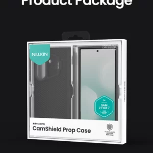 خرید گارد کمرا استند شیشه‌ای قلم دار Samsung Galaxy Z Fold 7 مارک نیلکین مدل Camshield Prop
