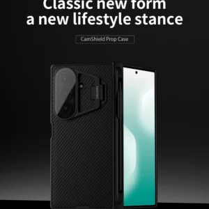 خرید گارد کمرا استند شیشه‌ای قلم دار Samsung Galaxy Z Fold 7 مارک نیلکین مدل Camshield Prop