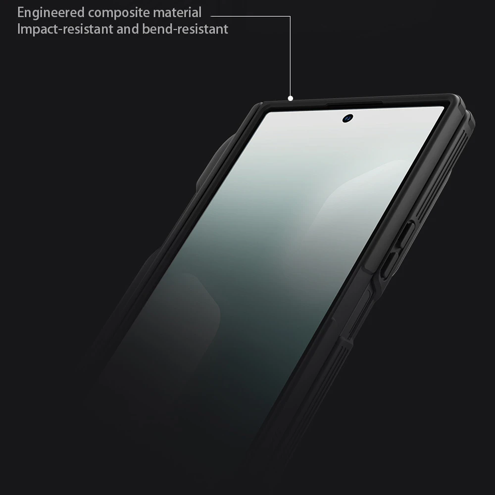 خرید گارد کمرا استند شیشه‌ای قلم دار Samsung Galaxy Z Fold 7 مارک نیلکین مدل Camshield Prop