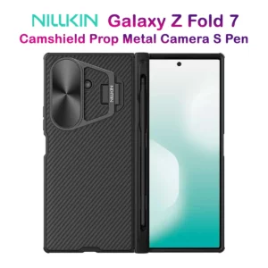 گارد کمرا استند فلزی قلم دار Samsung Galaxy Z Fold 7 مارک نیلکین مدل Camshield Prop