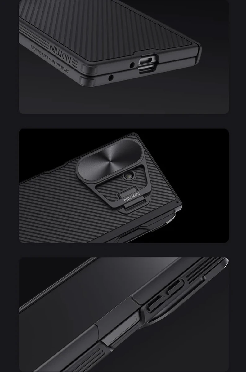 خرید گارد کمرا استند فلزی قلم دار Samsung Galaxy Z Fold 7 مارک نیلکین مدل Camshield Prop