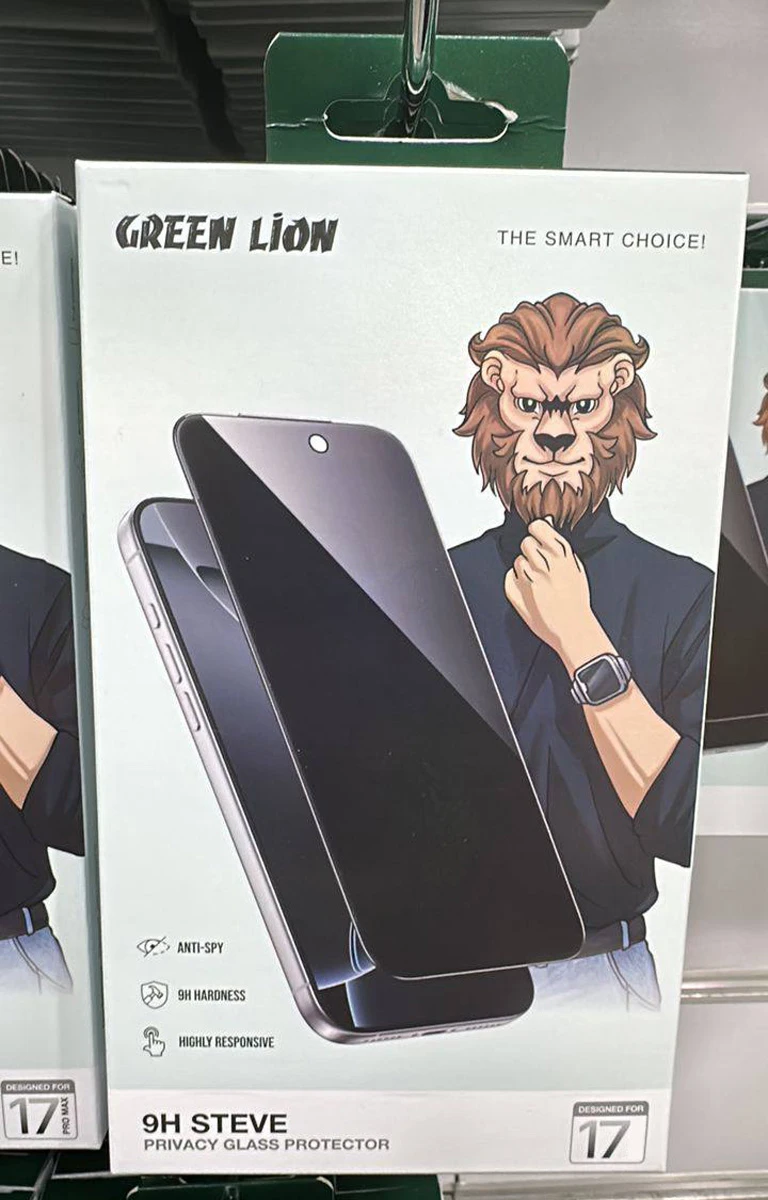 خرید گلس حریم شخصی iPhone 17 Air مارک Green Lion مدل 9H Steve Privacy خرید گلس حریم شخصی iPhone 17 Air مارک Green Lion مدل 9H Steve Privacy