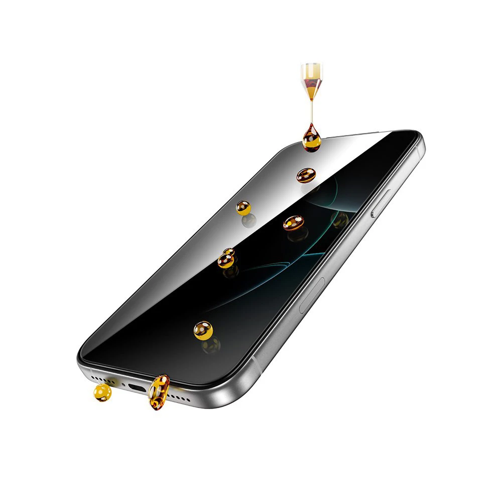 خرید گلس حریم شخصی iPhone 17 Pro مارک Green Lion مدل 9H Steve Privacy