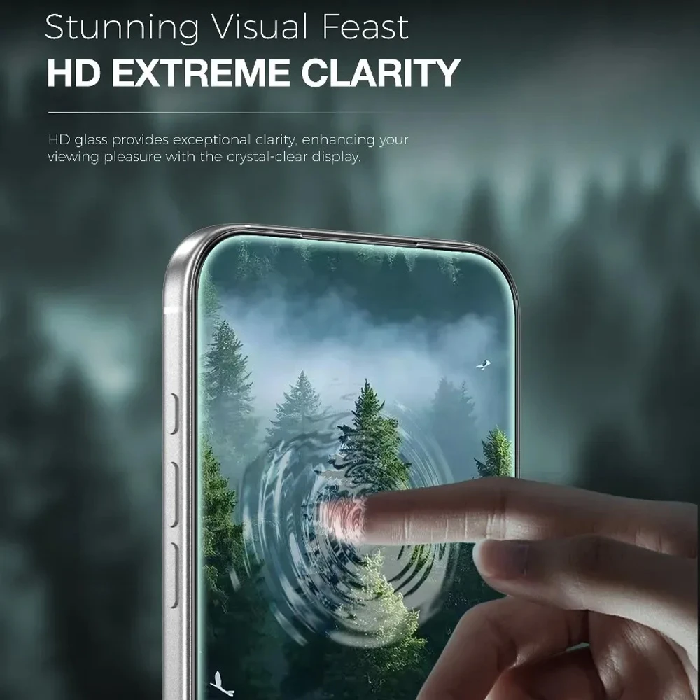 خرید گلس شفاف سیلیکون پلاس iPhone 17 برند Green Lion مدل 3D Silicone Plus