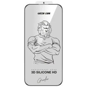 خرید گلس 3D Silicone Plus شفاف iPhone 17 برند Green Lion