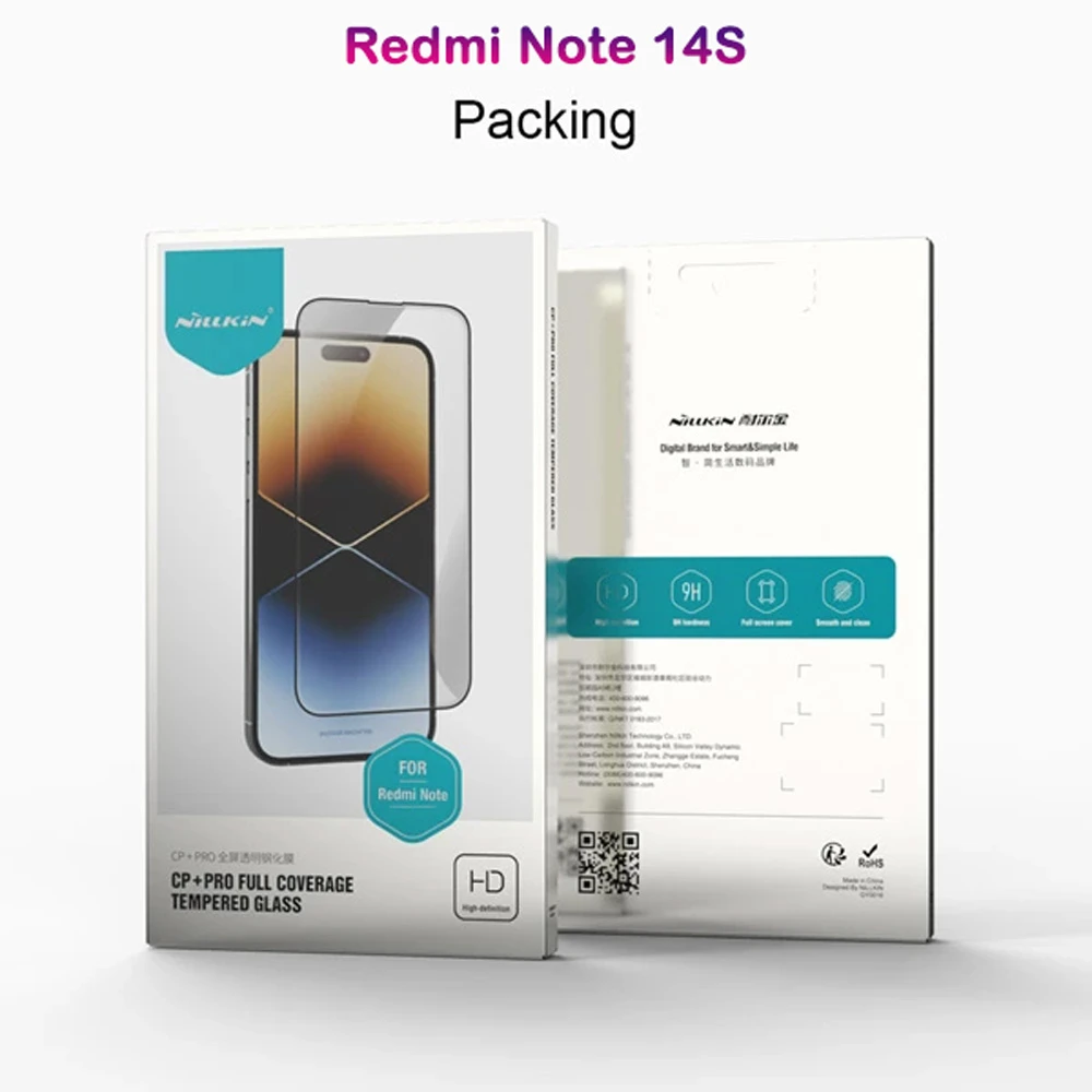 خرید گلس شیشه ای Xiaomi Redmi Note 14S مارک نیلکین مدل CP+PRO