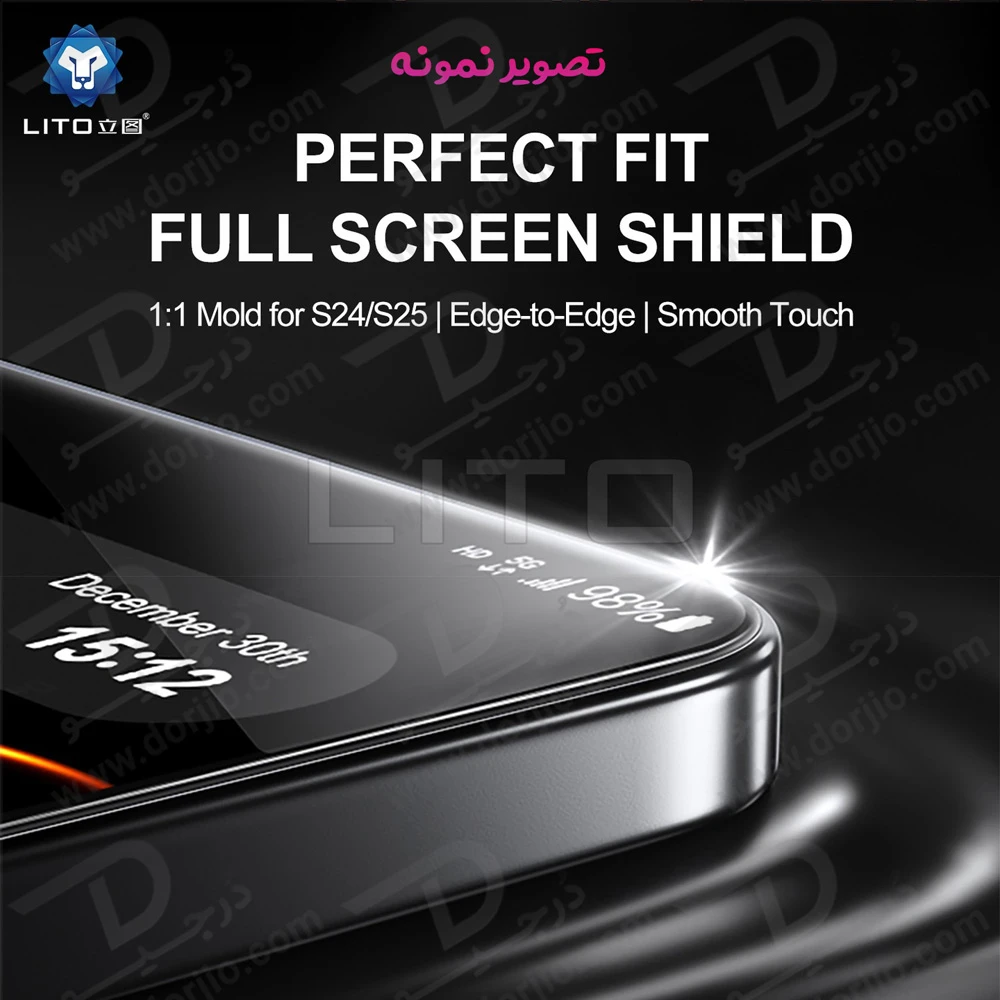 خرید گلس ضد انعکاس نور Samsung Galaxy S24 Ultra مارک LITO مدل D+ Ultra AR