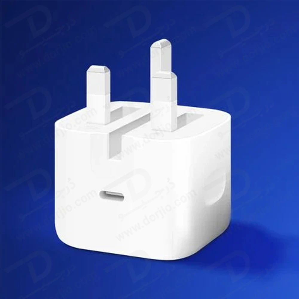 شارژر دیواری اصلی 40 وات اپل آیفون سری 17 مدل Apple A3353 شارژر دیواری اصلی 40 وات اپل آیفون سری 17 مدل Apple A3353