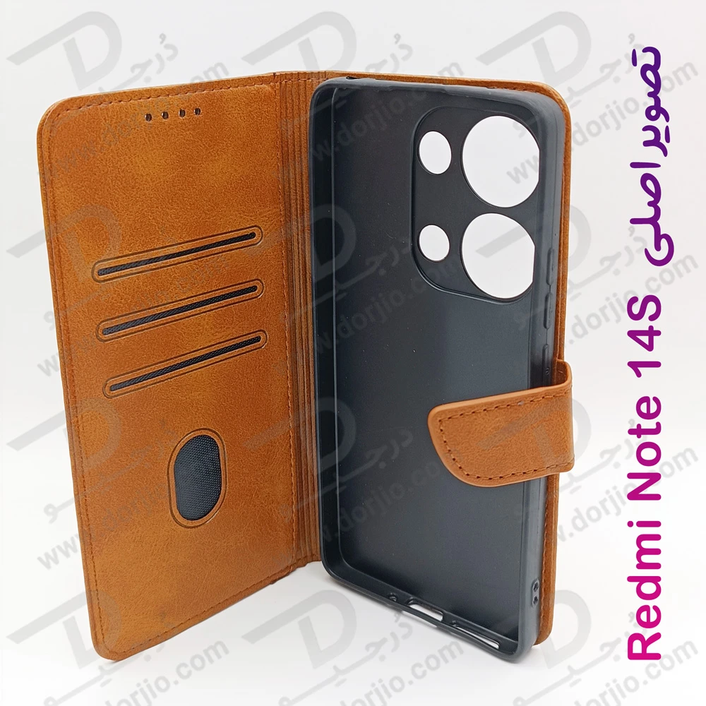 خرید فلیپ کاور چرمی با درب مگنتی Xiaomi Redmi Note 14S خرید فلیپ کاور چرمی با درب مگنتی Xiaomi Redmi Note 14S