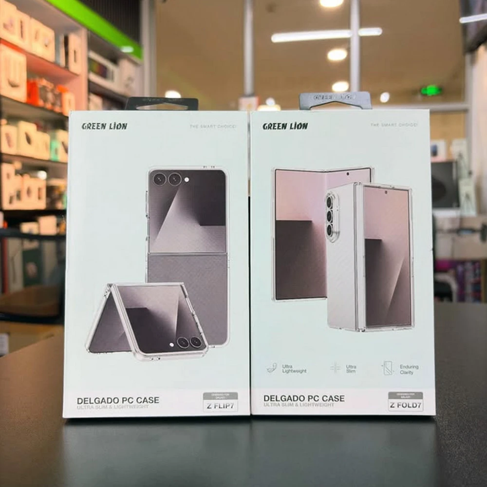 قاب Delgado تمام شفاف Samsung Galaxy Z Flip 7 مارک Green Lion قاب Delgado تمام شفاف Samsung Galaxy Z Flip 7 مارک Green Lion