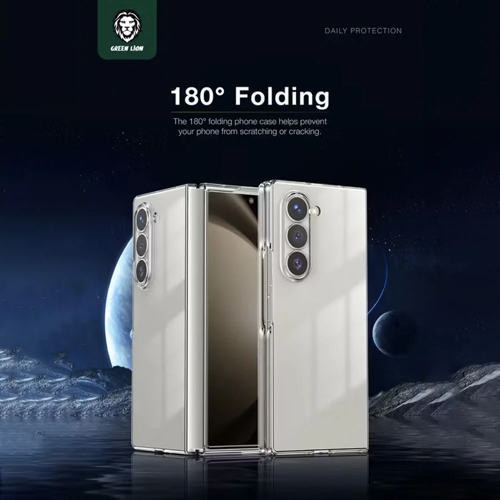 قاب Delgado تمام شفاف Samsung Galaxy Z Fold 7 مارک Green Lion قاب Delgado تمام شفاف Samsung Galaxy Z Fold 7 مارک Green Lion