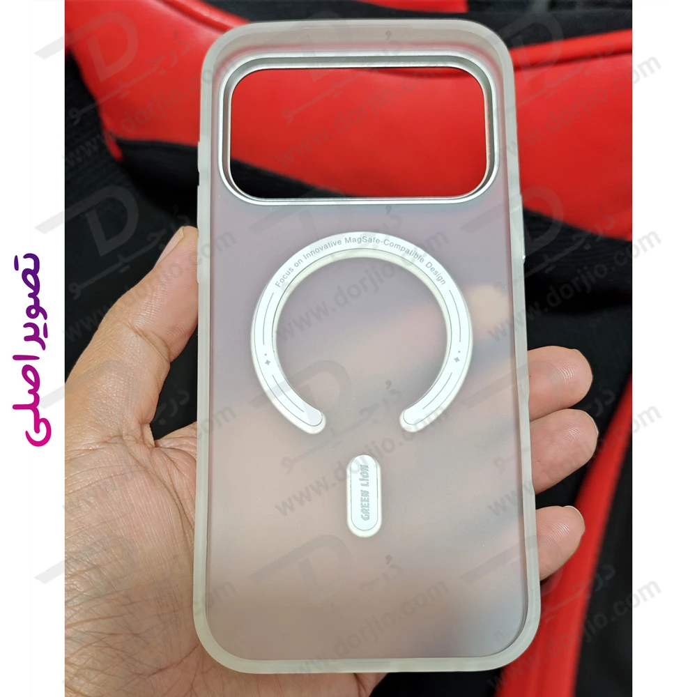 قاب مات مگ سیف iPhone 17 Pro Max مدل Matte Magsafe X مارک Green Lion