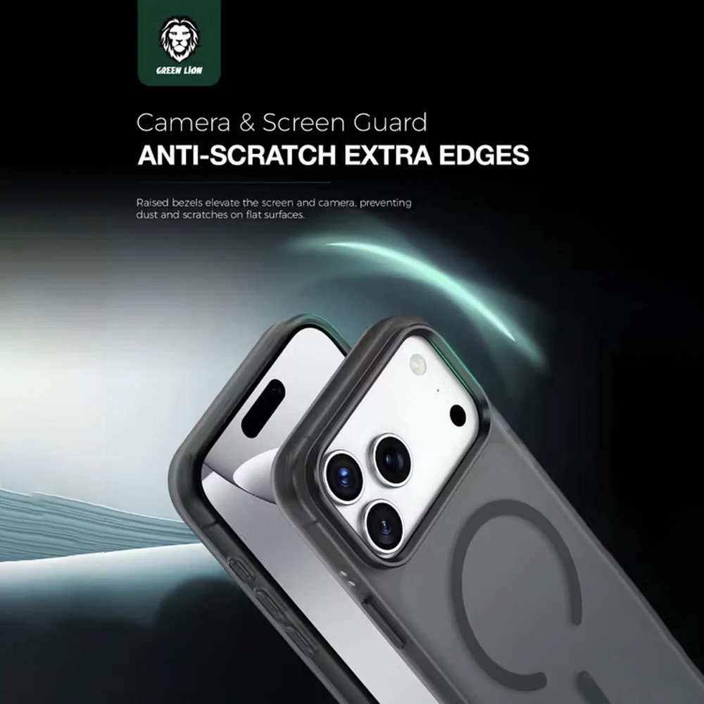 قاب مات مگ سیف iPhone 17 Pro Max مدل Matte Magsafe X مارک Green Lion