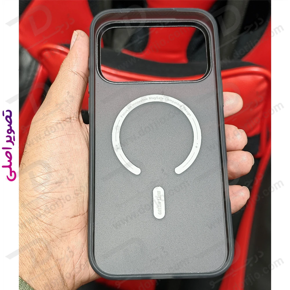 قاب مات مگ سیف iPhone 17 Pro مدل Matte Magsafe X مارک Green Lion قاب مات مگ سیف iPhone 17 Pro مدل Matte Magsafe X مارک Green Lion