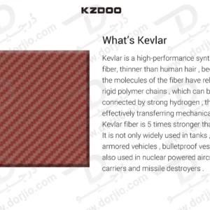 قاب محافظ فیبری iPhone 17 Pro Max مدل Keivlar مارک KZDOO