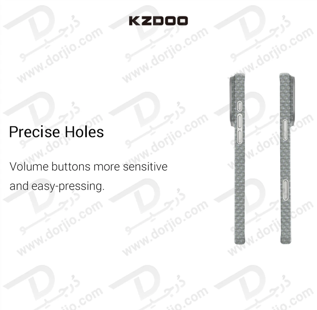 قاب محافظ فیبری iPhone 17 Pro Max مدل Keivlar مارک KZDOO