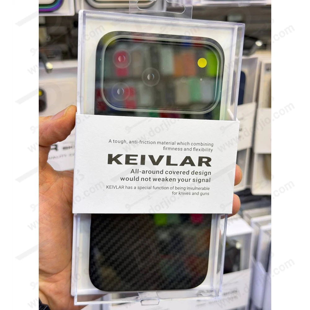 قاب محافظ فیبری iPhone 17 Pro مدل Keivlar مارک KZDOO