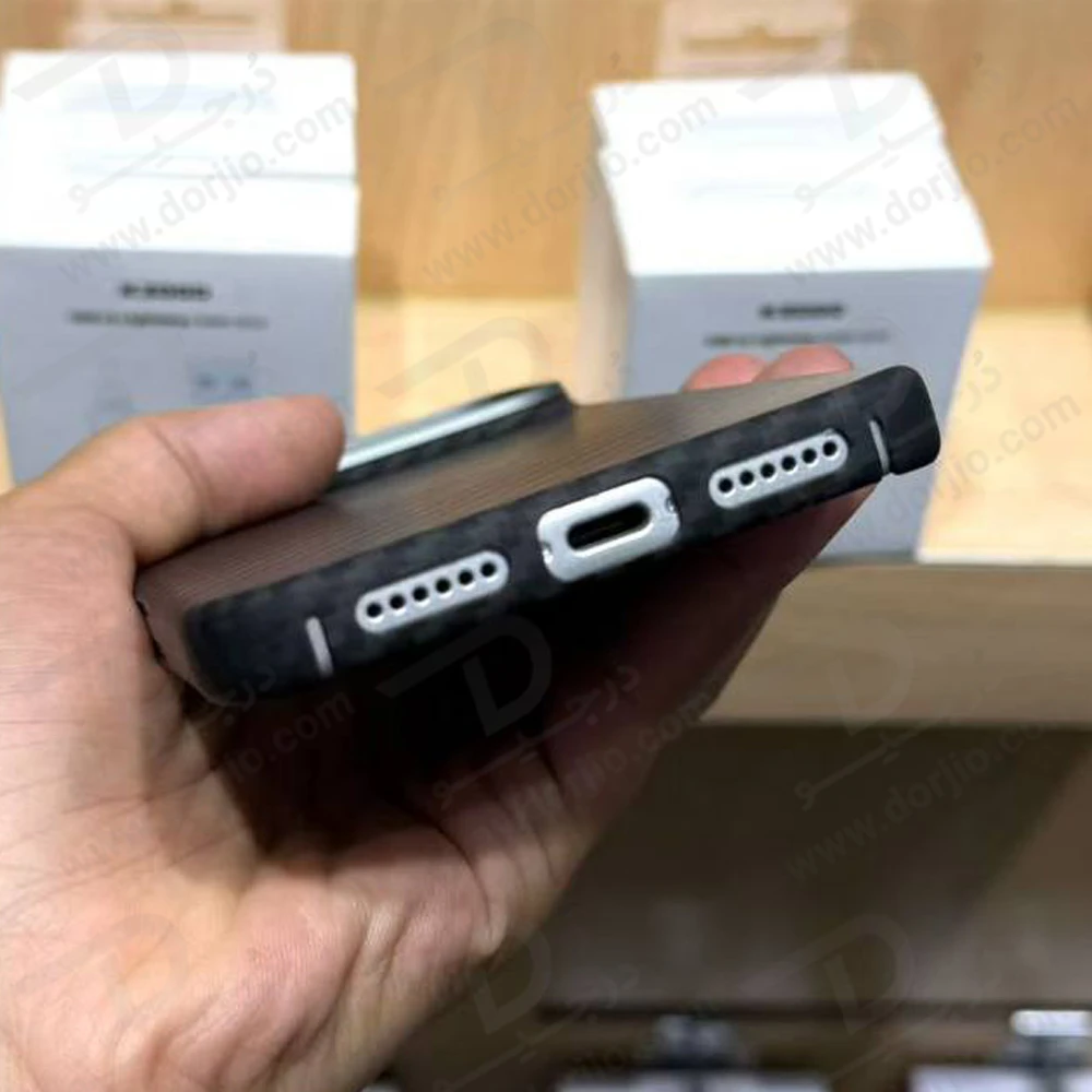 قاب محافظ فیبری iPhone 17 مدل Keivlar مارک KZDOO قاب محافظ فیبری iPhone 17 مدل Keivlar مارک KZDOO