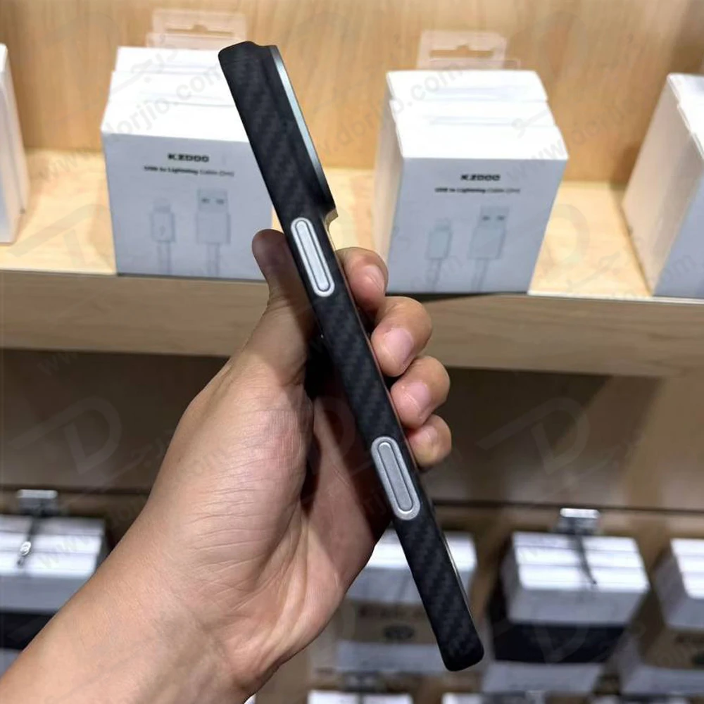 قاب محافظ فیبری iPhone 17 مدل Keivlar مارک KZDOO قاب محافظ فیبری iPhone 17 مدل Keivlar مارک KZDOO