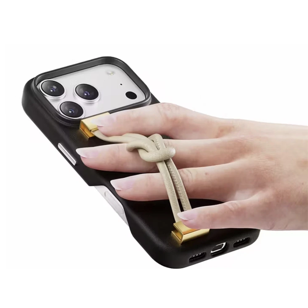 قاب چرمی بند دار iPhone 17 Pro Max مدل Polaris مارک Levelo