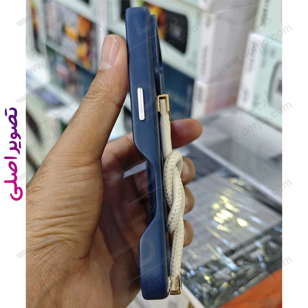 قاب چرمی بند دار iPhone 17 Pro Max مدل Polaris مارک Levelo