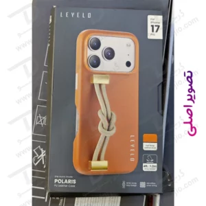 قاب چرمی بند دار iPhone 17 Pro Max مدل Polaris مارک Levelo