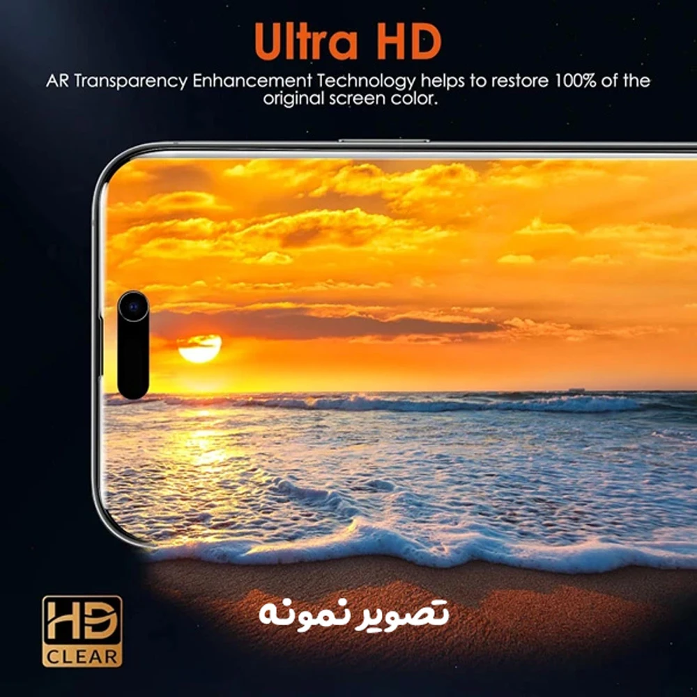 نانو برچسب شفاف صفحه نمایش iPhone 15 Pro نانو برچسب شفاف صفحه نمایش iPhone 15 Pro