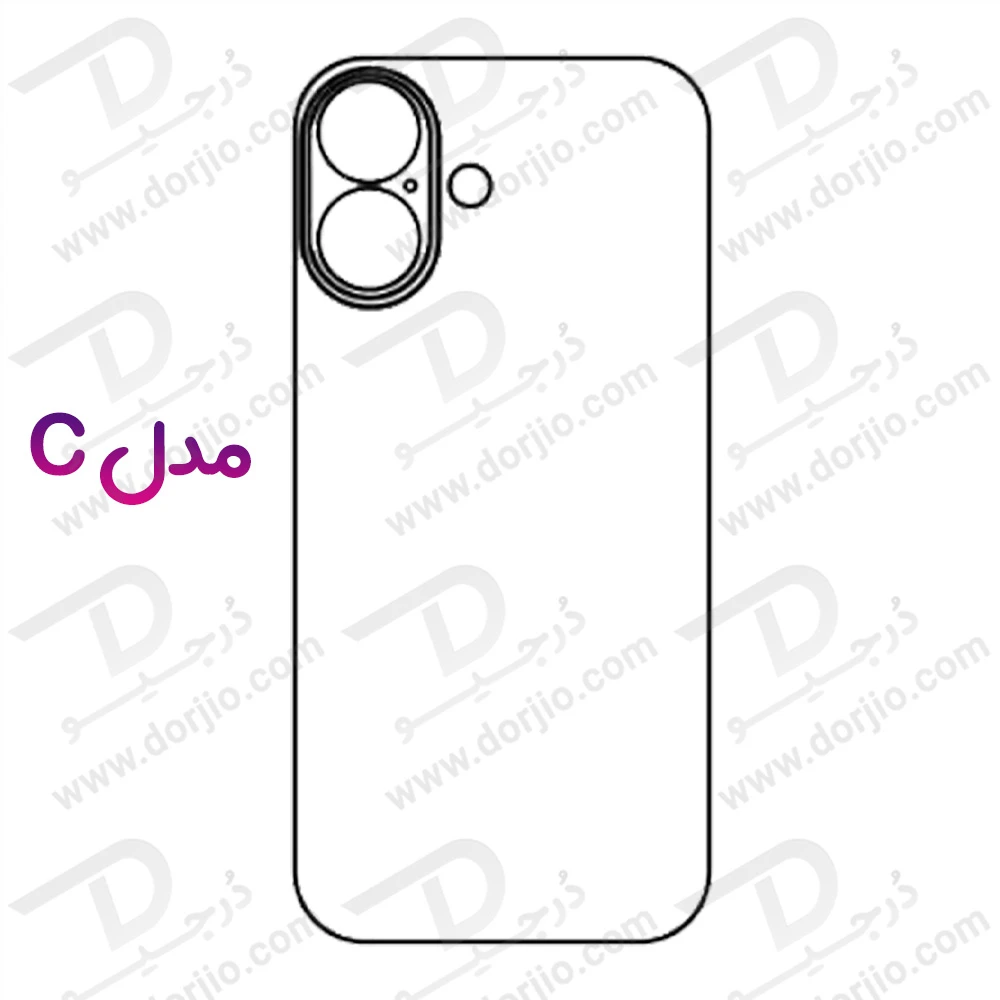 نانو برچسب شفاف پشت گوشی iPhone 17-درجیو