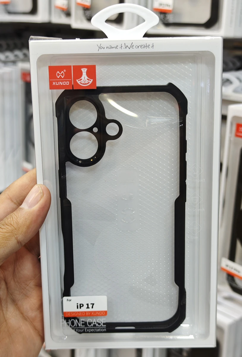 کریستال شیلد شفاف iPhone 17 مارک XUNDD سری Beatle