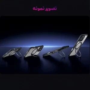 گارد شفاف رینگ استند 360 درجه مگ سیف iPhone 17 مارک XUNDD سری Beatle Rotatable