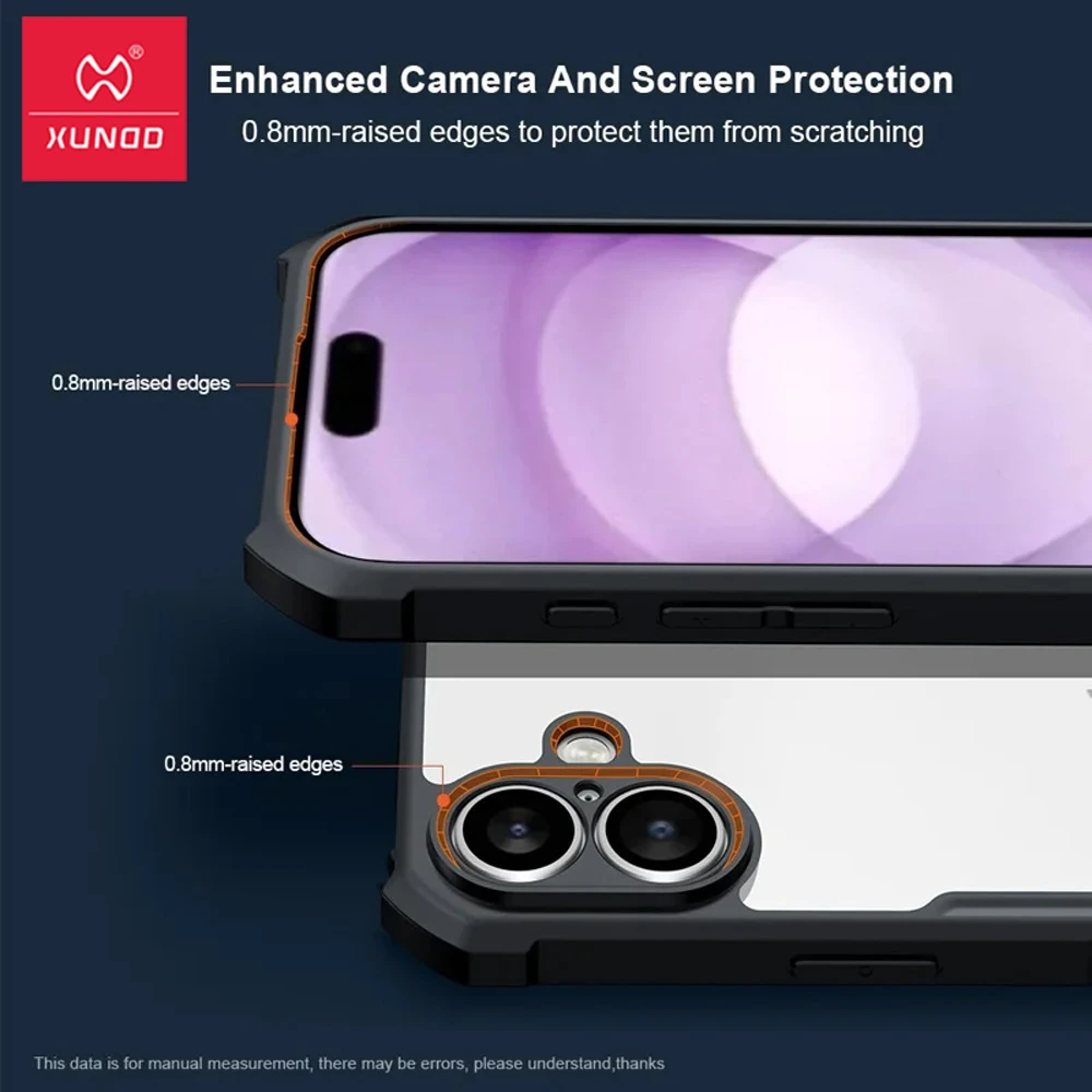 گارد شفاف رینگ استند 360 درجه مگ سیف iPhone 17 مارک XUNDD سری Beatle Rotatable گارد شفاف رینگ استند 360 درجه مگ سیف iPhone 17 مارک XUNDD سری Beatle Rotatable