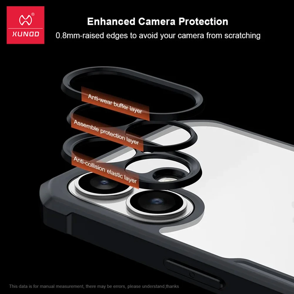 گارد شفاف رینگ استند 360 درجه مگ سیف iPhone 17 مارک XUNDD سری Beatle Rotatable گارد شفاف رینگ استند 360 درجه مگ سیف iPhone 17 مارک XUNDD سری Beatle Rotatable