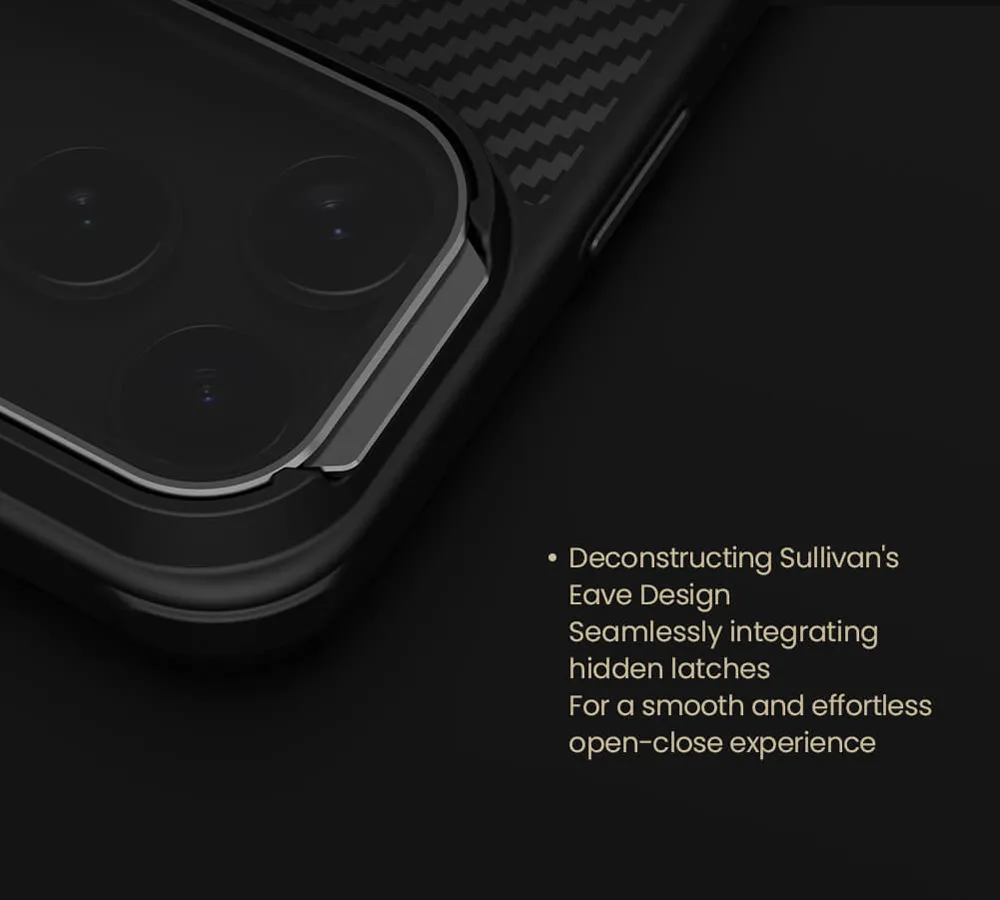 گارد مگنتی کربنی کمرا استند شفاف iPhone 17 Pro Max مارک نیلکین مدل CarboProp